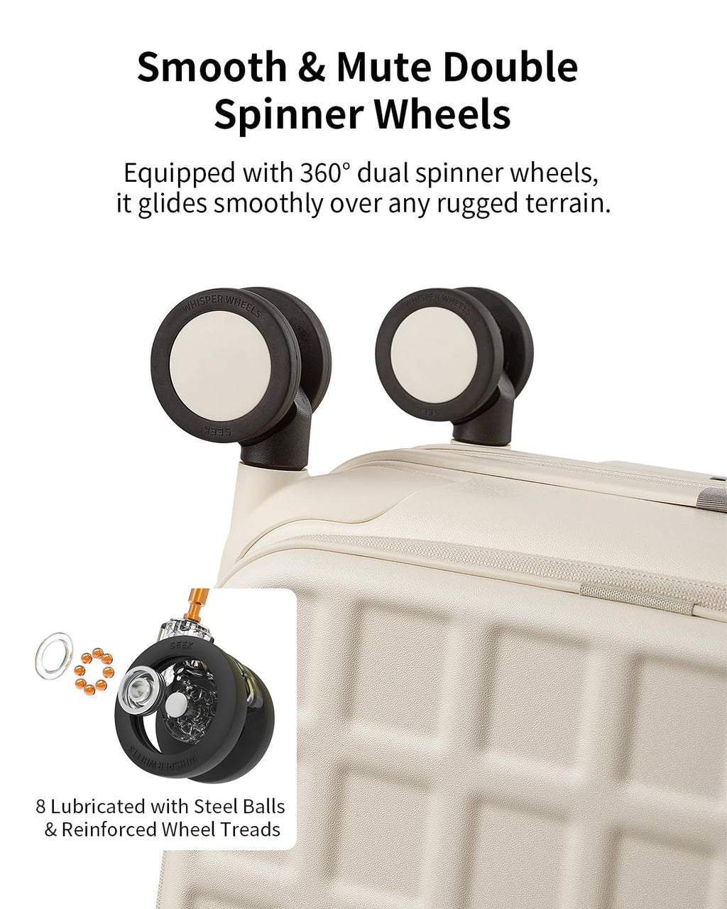 20 Inch Lightweight Hardside Carry On Luggage with Spinner Wheels X54972