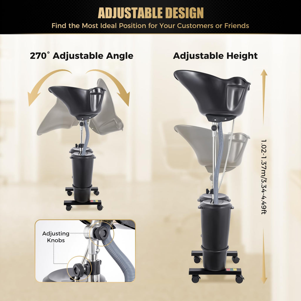 Portable Shampoo Basin with 2 Water Buckets Z9838