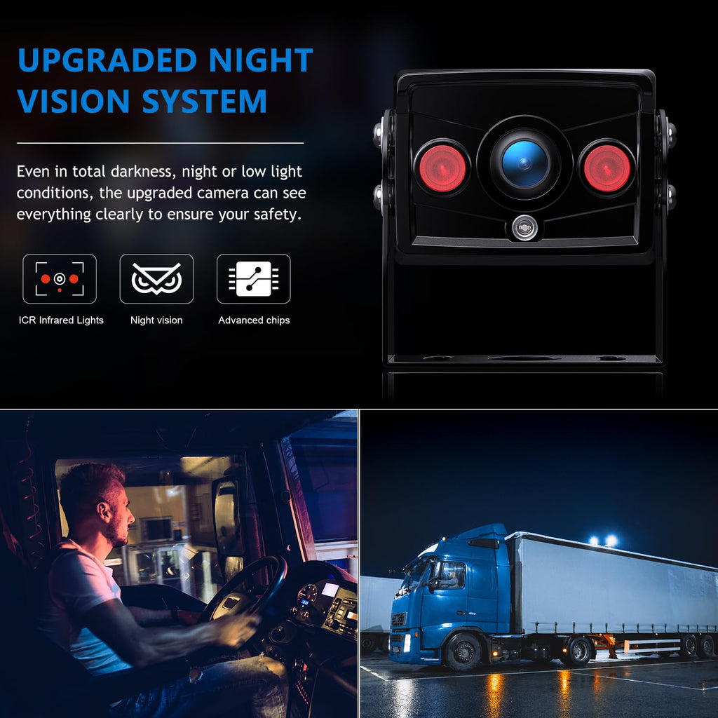 Wired RV Backup Camera with 7" 1080P IPS Monitor N801