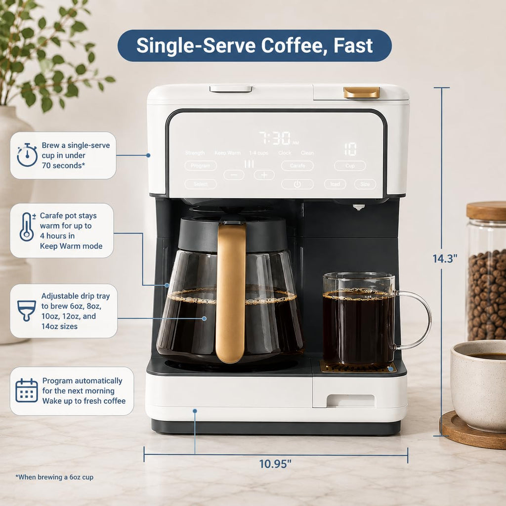 12-Cup Programmable Coffee Maker with Carafe L7293