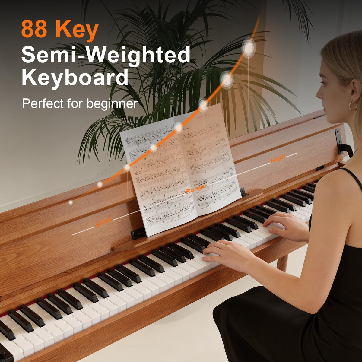 88 Key Full-Weighted Digital Piano X921