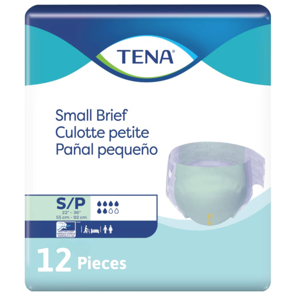 Small Heavy Absorbency Disposable Brief L2423