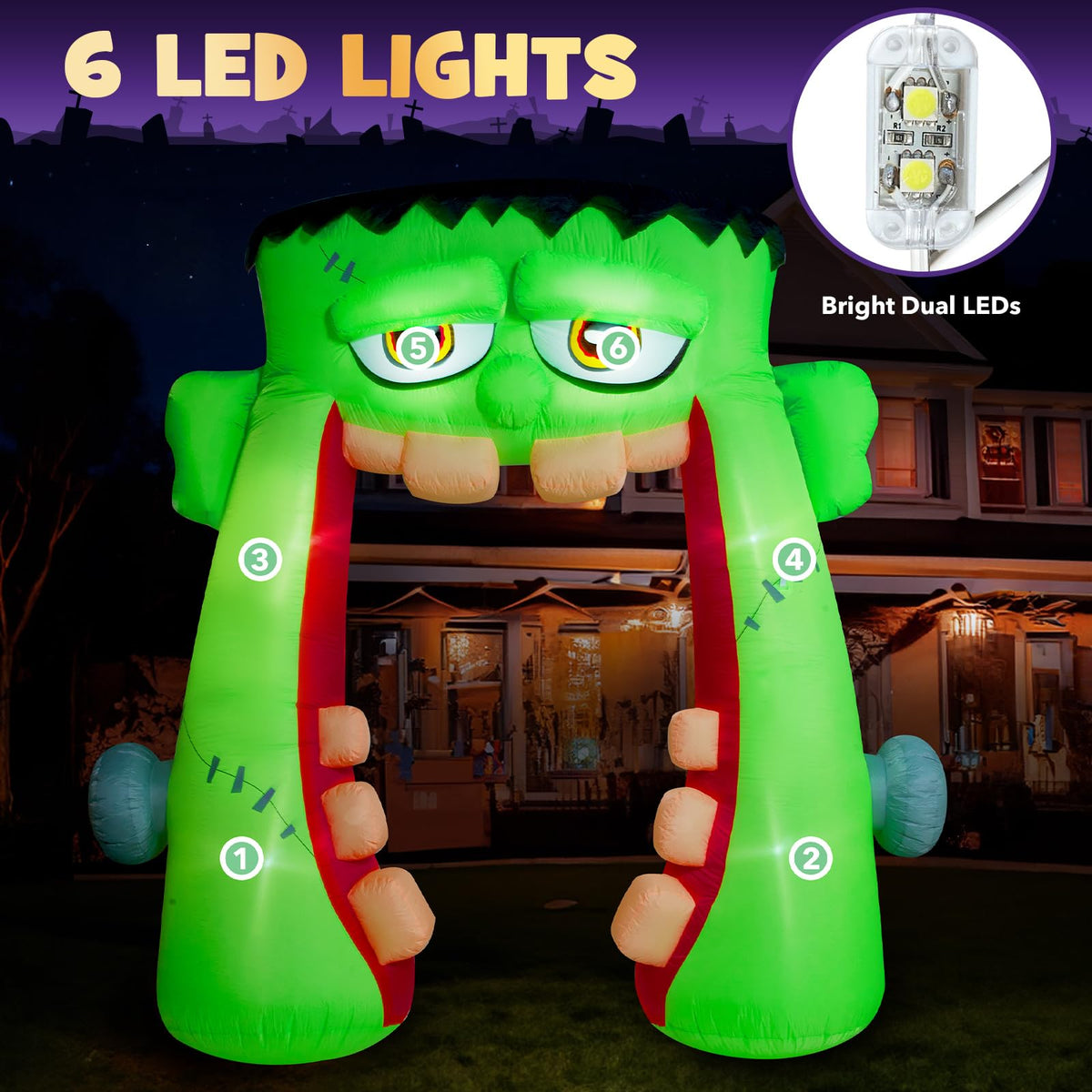 10 FT Halloween Inflatables Archway Outdoor Decorations E30409