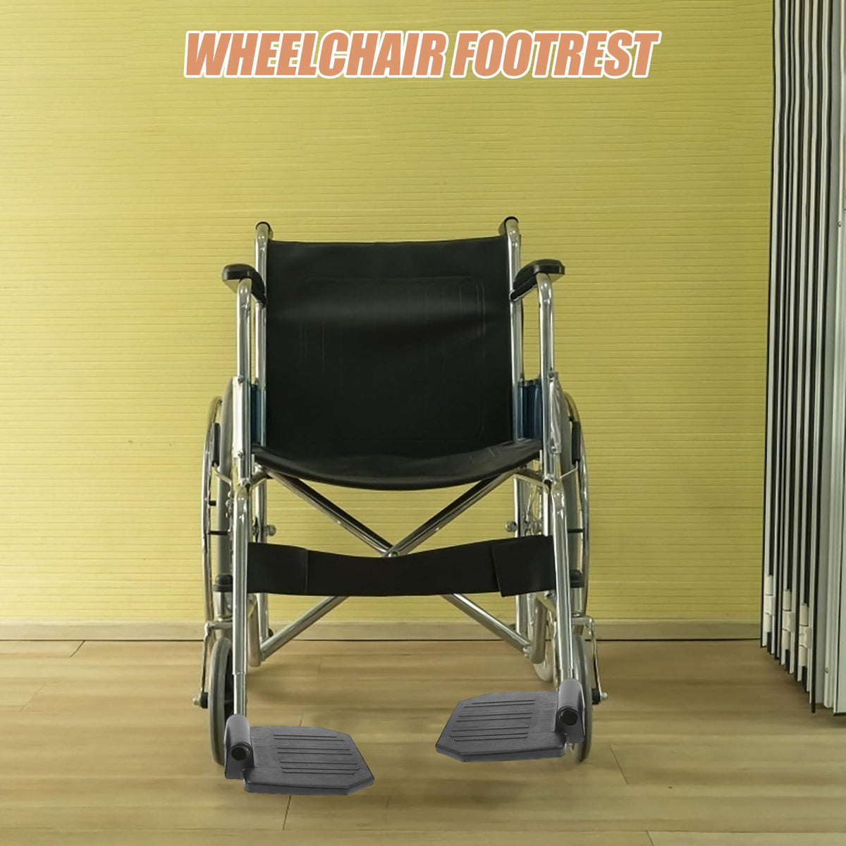 Replacement Wheelchair Footrest 2pcs Heavy Duty Z276