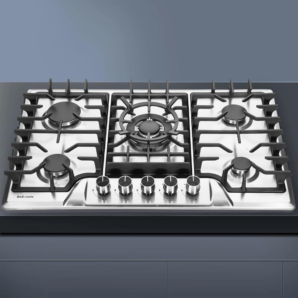30 Inch 5 Burners Stainless Steel Gas Cooktop C50103