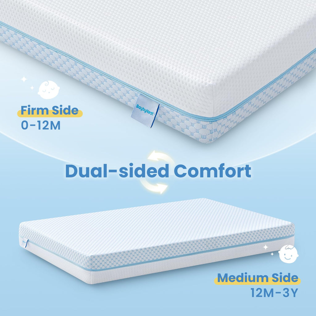 38x24x4 Cooling Gel Memory Foam Mini Crib Mattress J6858