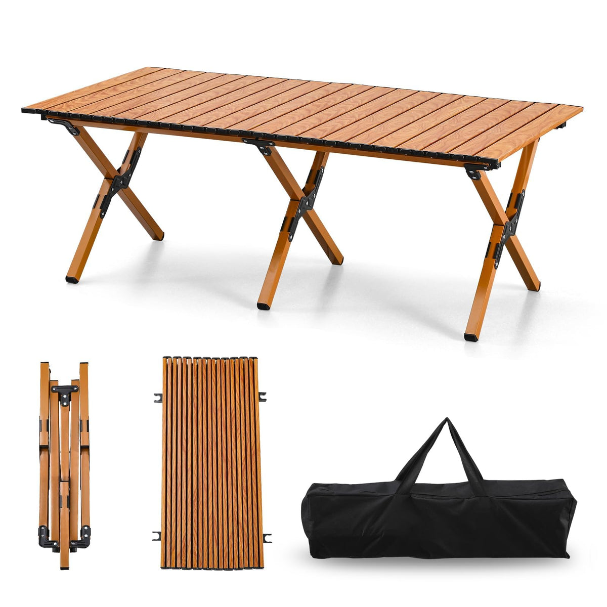 4Ft Aluminum Folding Camping Table W3527