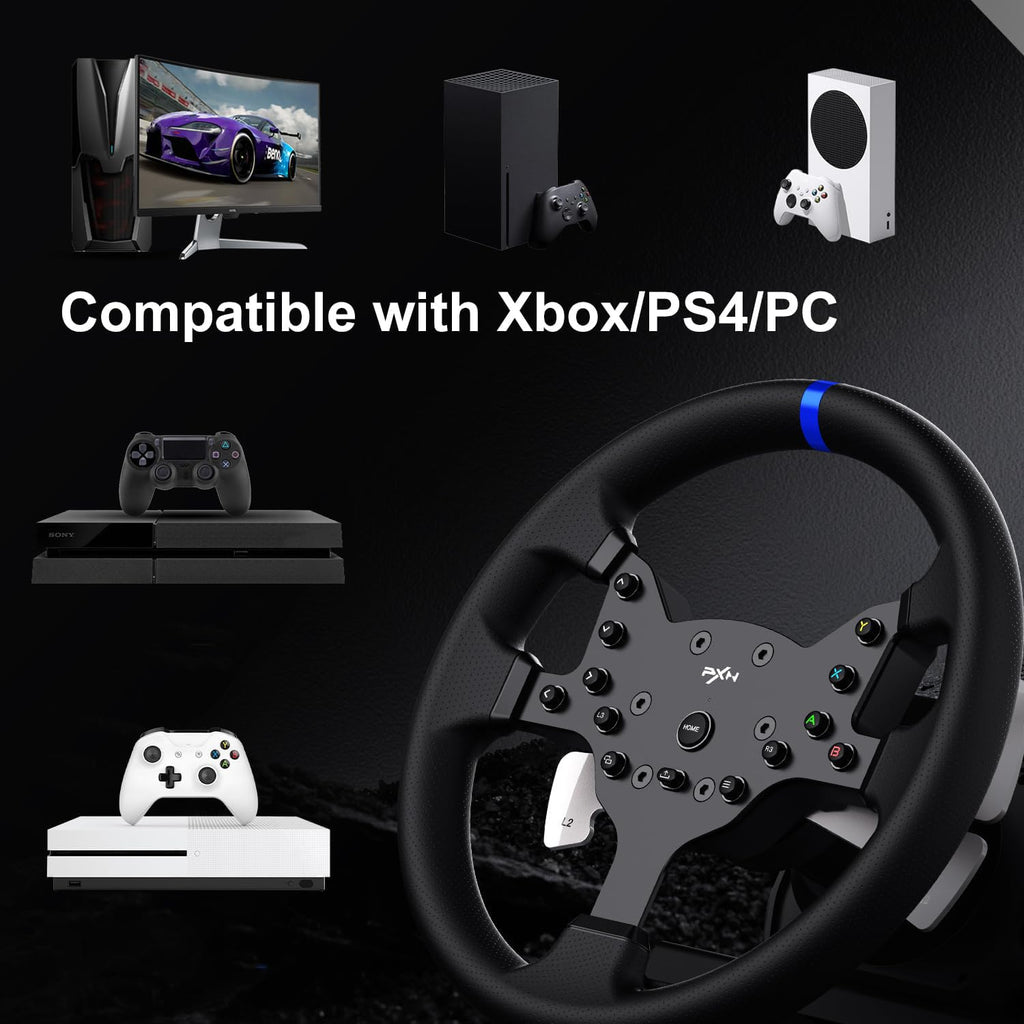 Force Feedback Racing Wheel with Pedals and Shifter I994079