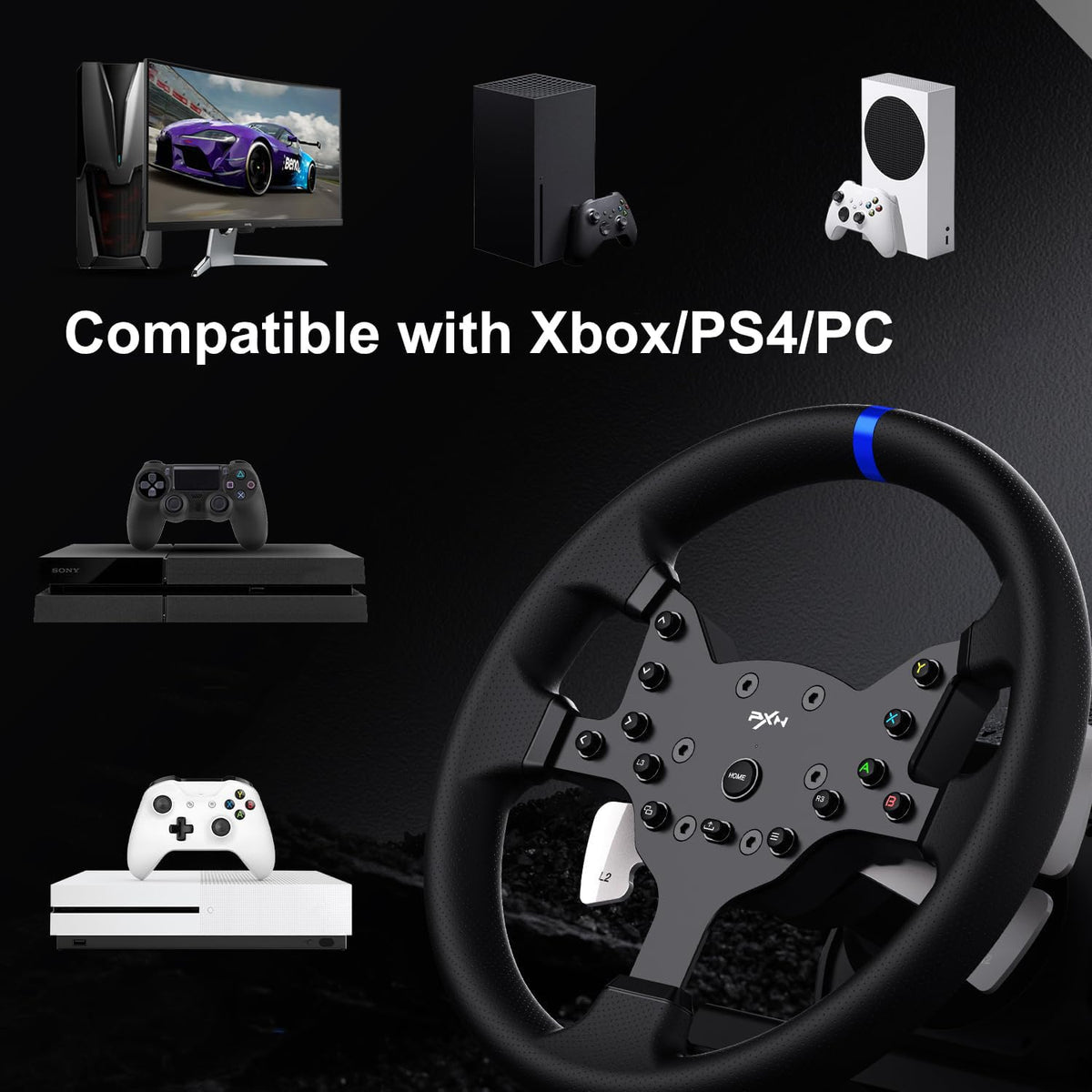 Force Feedback Racing Wheel with Pedals and Shifter I994079