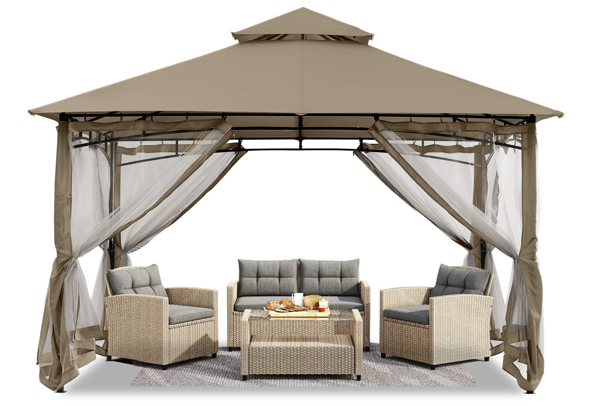 8x8 Gazebo with Mosquito Netting C556240
