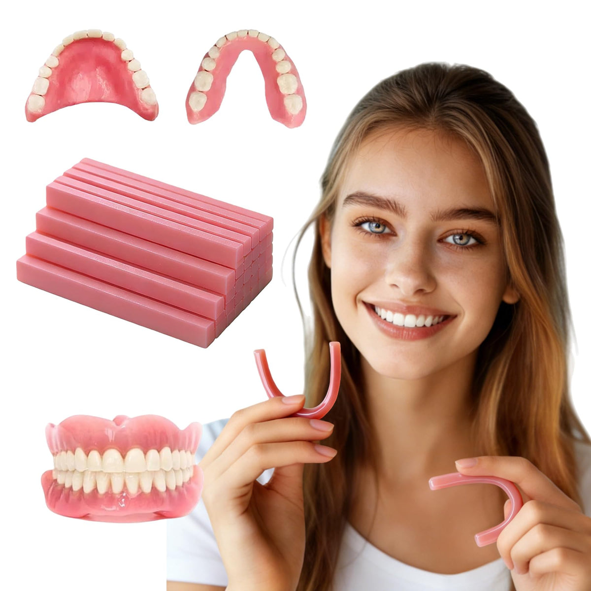 Denture Reline Kit for Upper and Lower Dentures U791419