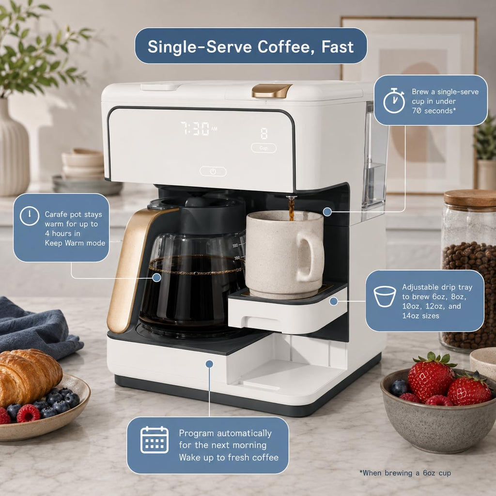12-Cup Programmable Coffee Maker with Carafe L7293