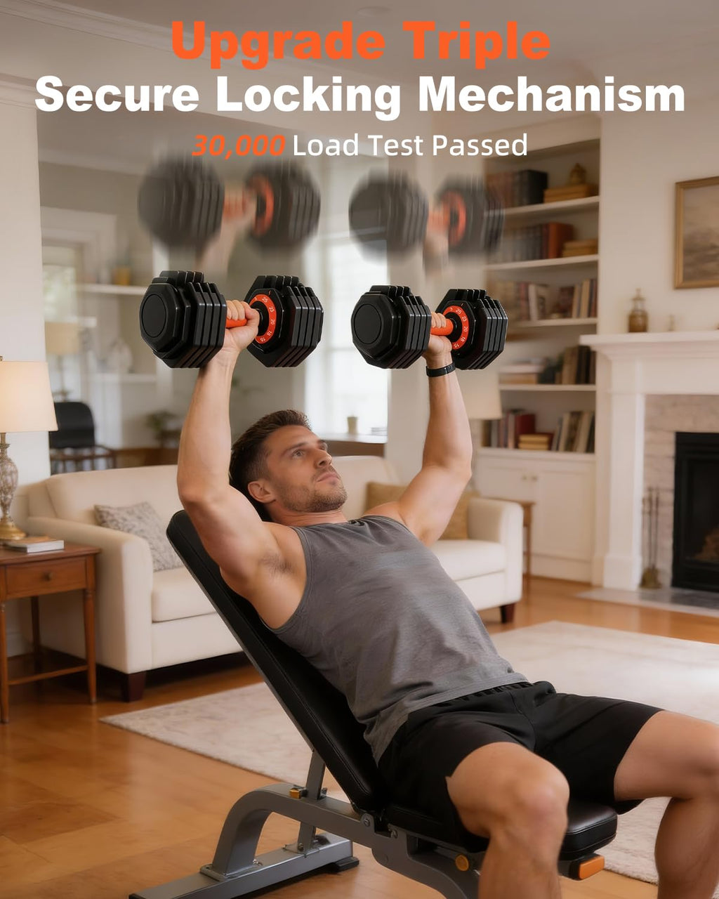 Adjustable Dumbbell Set 25lb/50lb E689