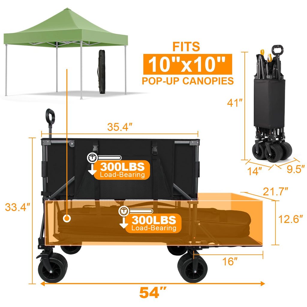 Heavy Duty Collapsible Double Decker Wagon Z16762