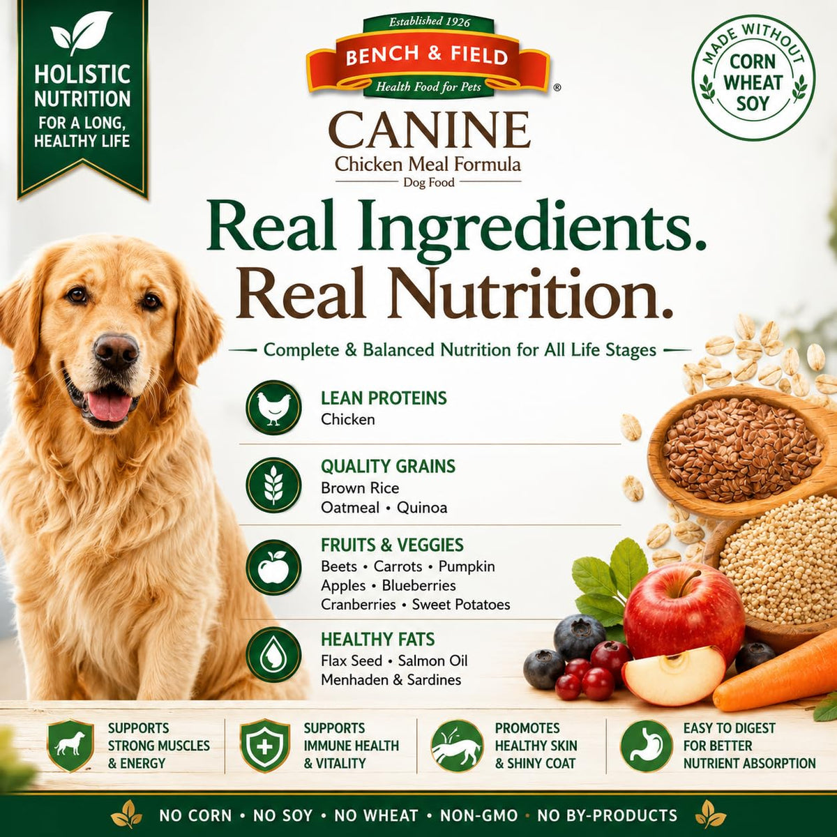 Chicken Meal & Brown Rice Dry Dog Food 6.6 lb F195