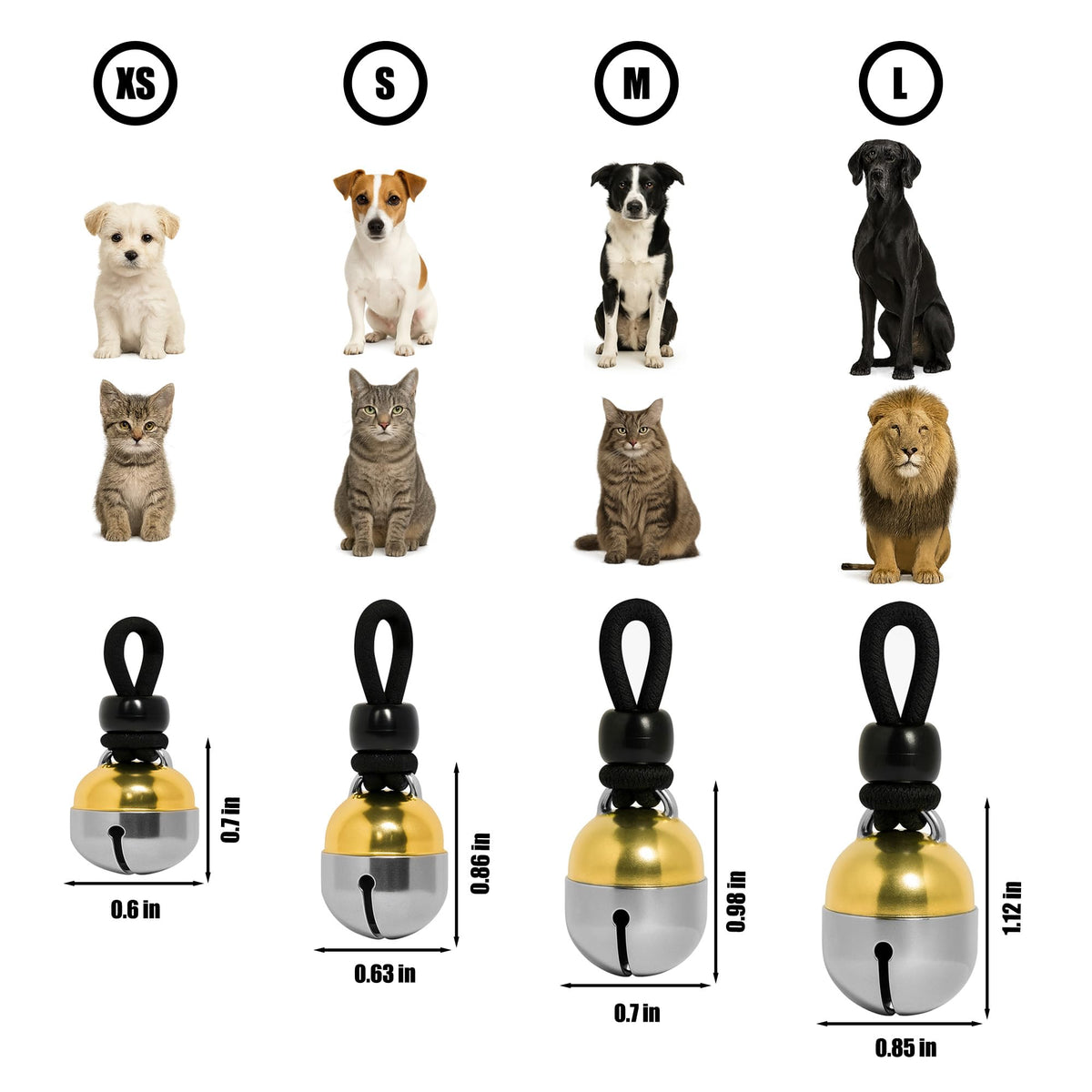 Extra Loud Collar Bell for Cat or Dog R105