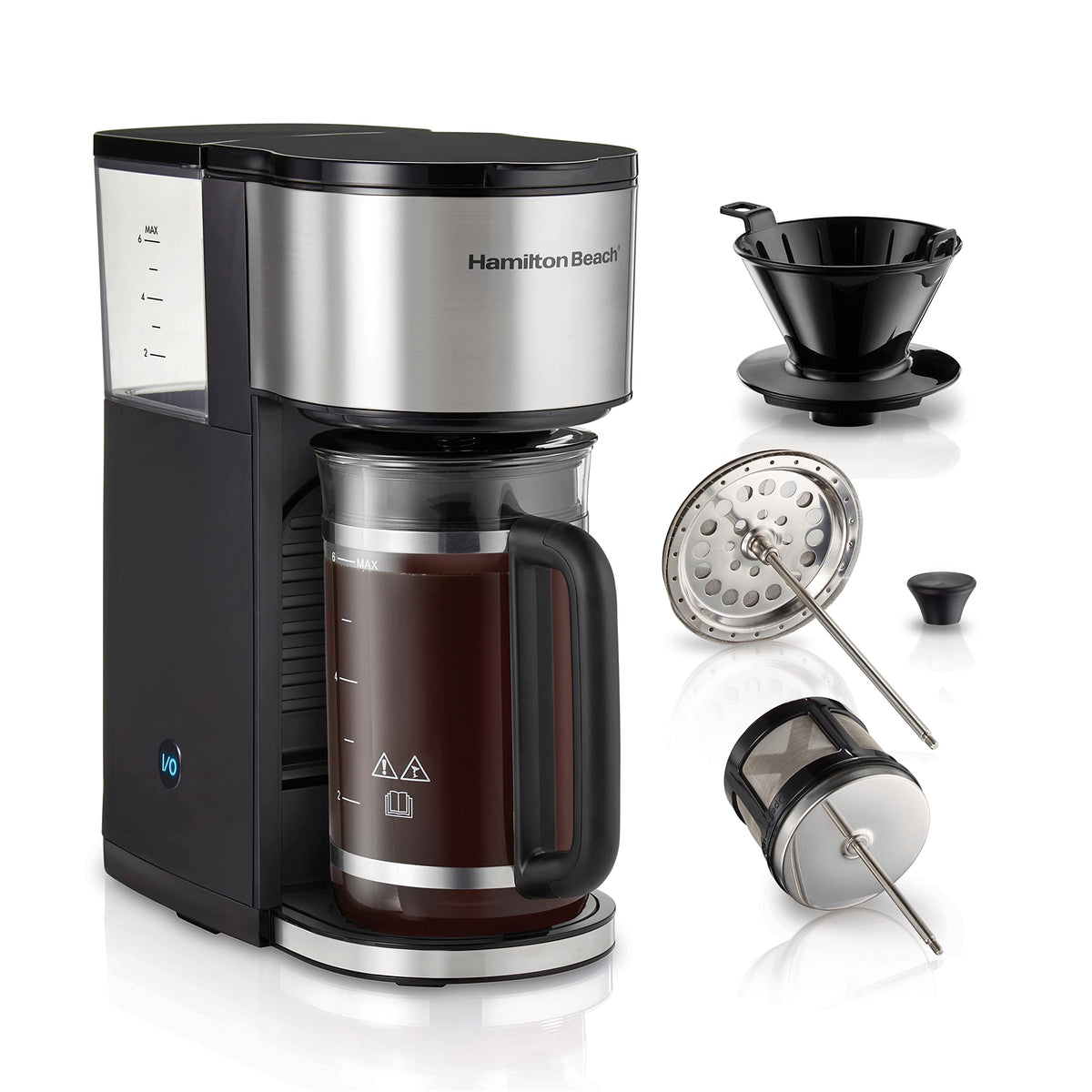 7-in-1 Coffee Maker with 6 Cup Carafe, Black Z147