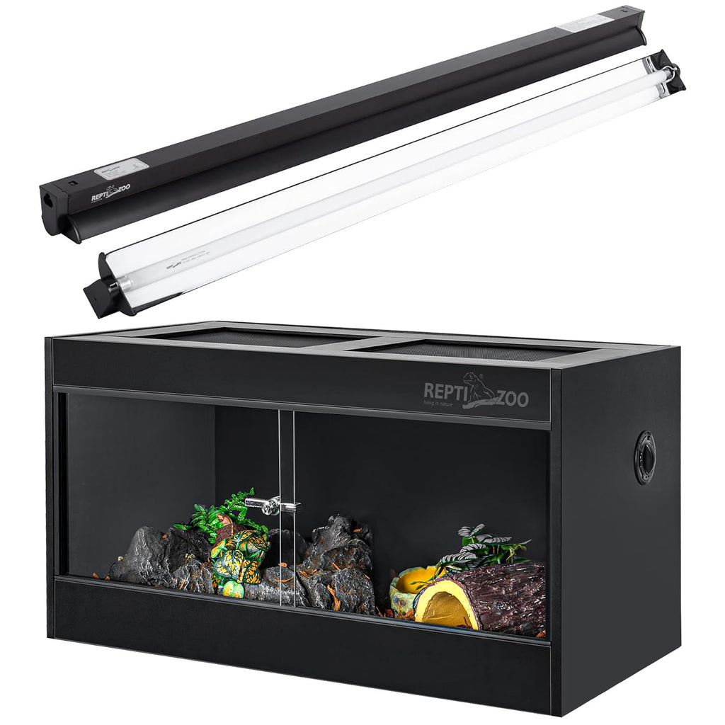 T5 HO UVB Lighting Combo Kit 10.0 24W with 68 Gallon PVC Reptile Enclosure W89172
