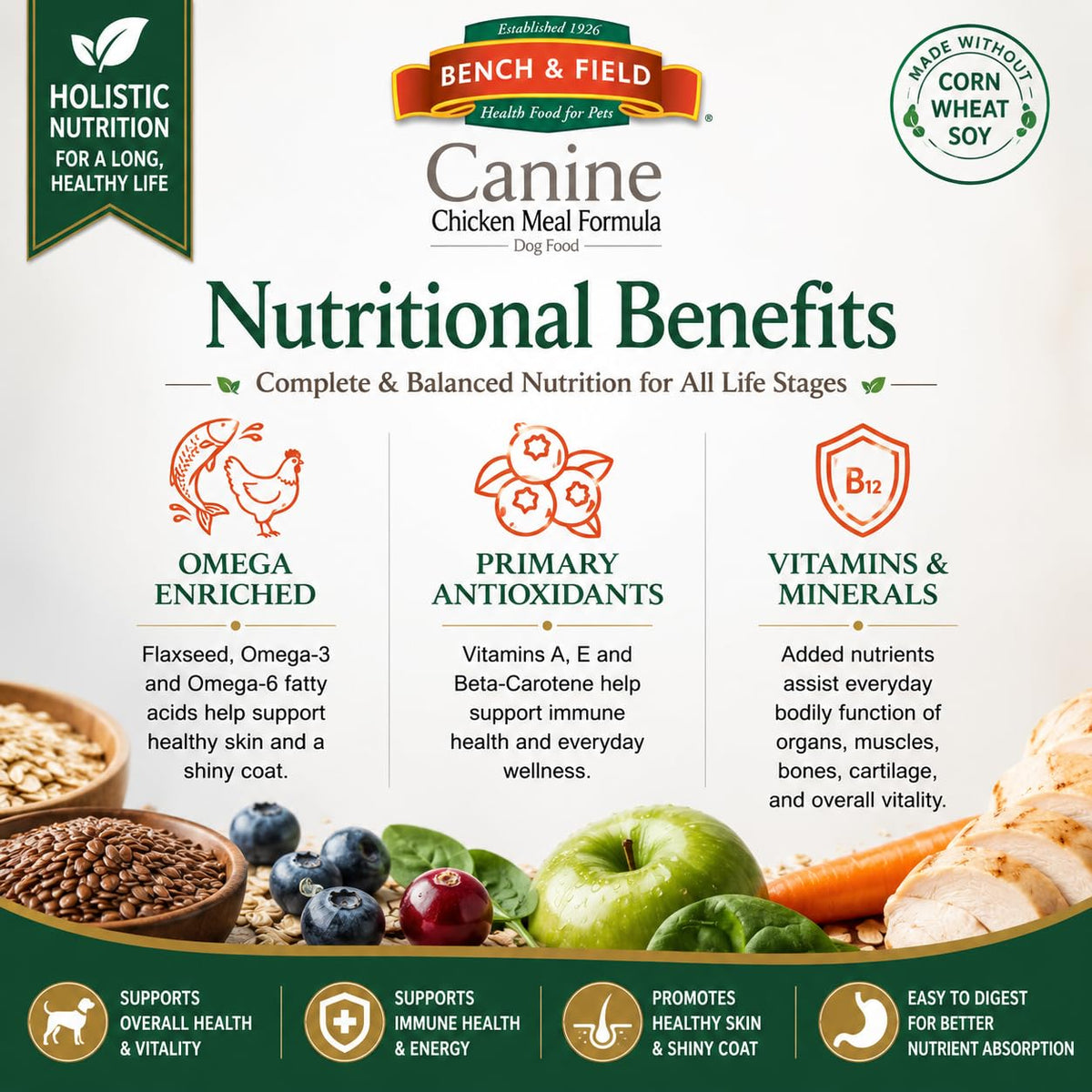 Chicken Meal & Brown Rice Dry Dog Food 6.6 lb F195
