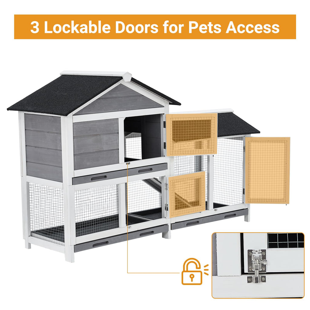 63'' 2-Tier Bunny Hutch J44482