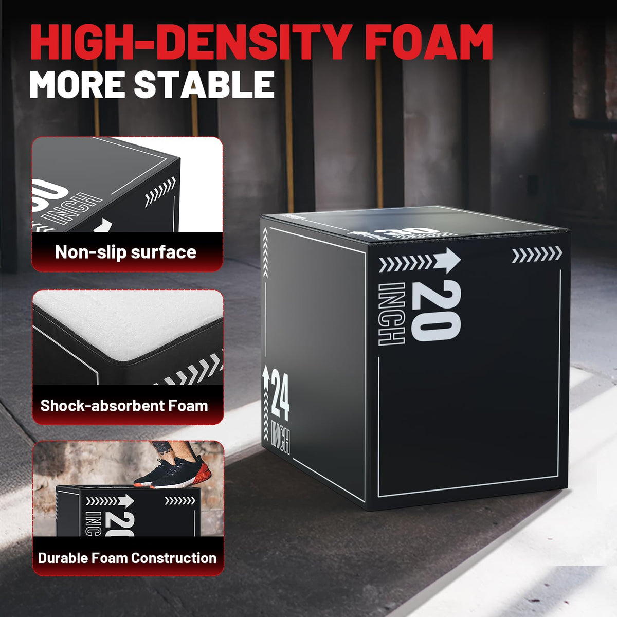 3-in-1 Plyometric Jump Box D677694