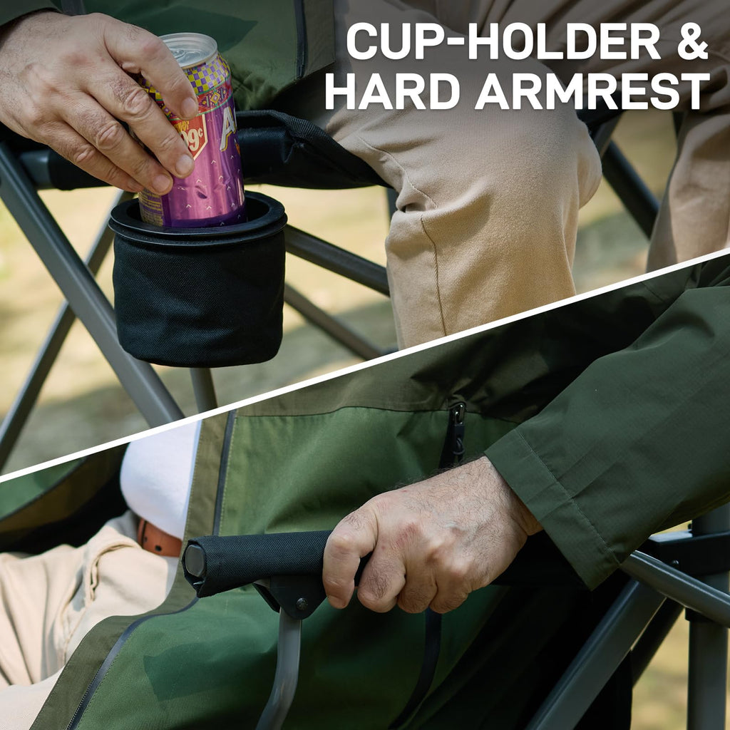 Foldable Camping Chair with Carry Bag Black E95974
