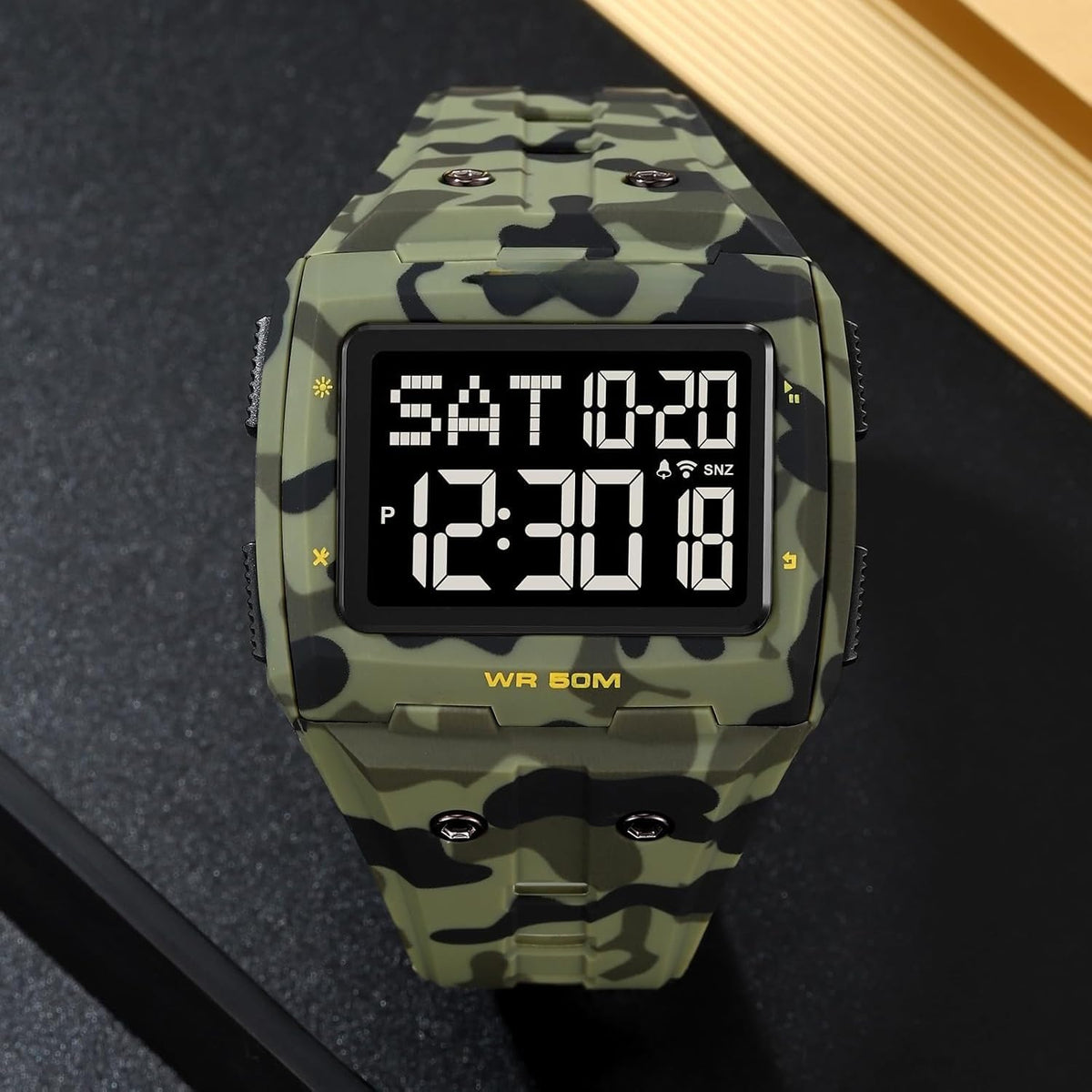 Large Face 5ATM Water Resistant Digital Mens Watch K80569