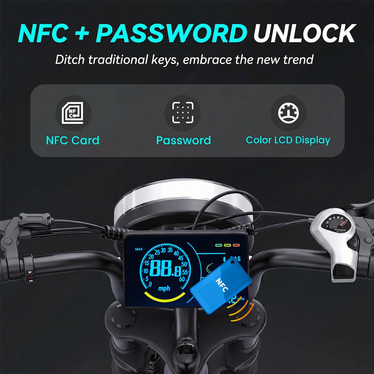 Electric Bike with NFC T4025