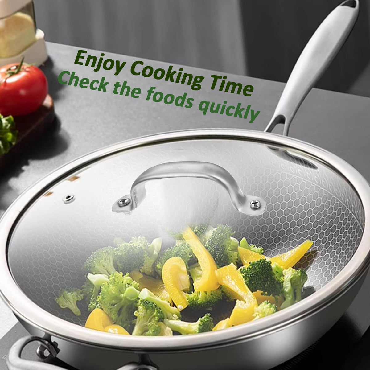 Clear Glass Lids with Steam Vent V3293