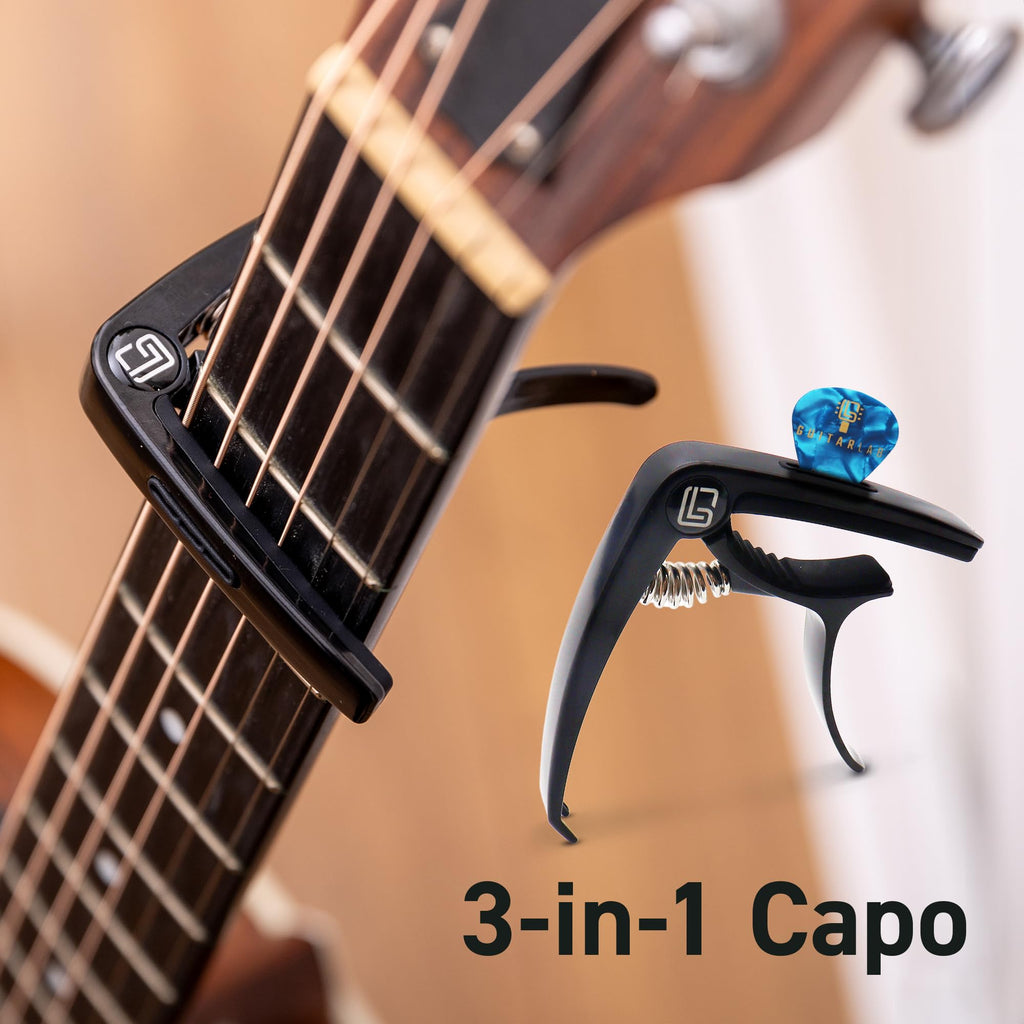 Guitar Accessories Kit - Strap, Capo, Tuner & Picks K628