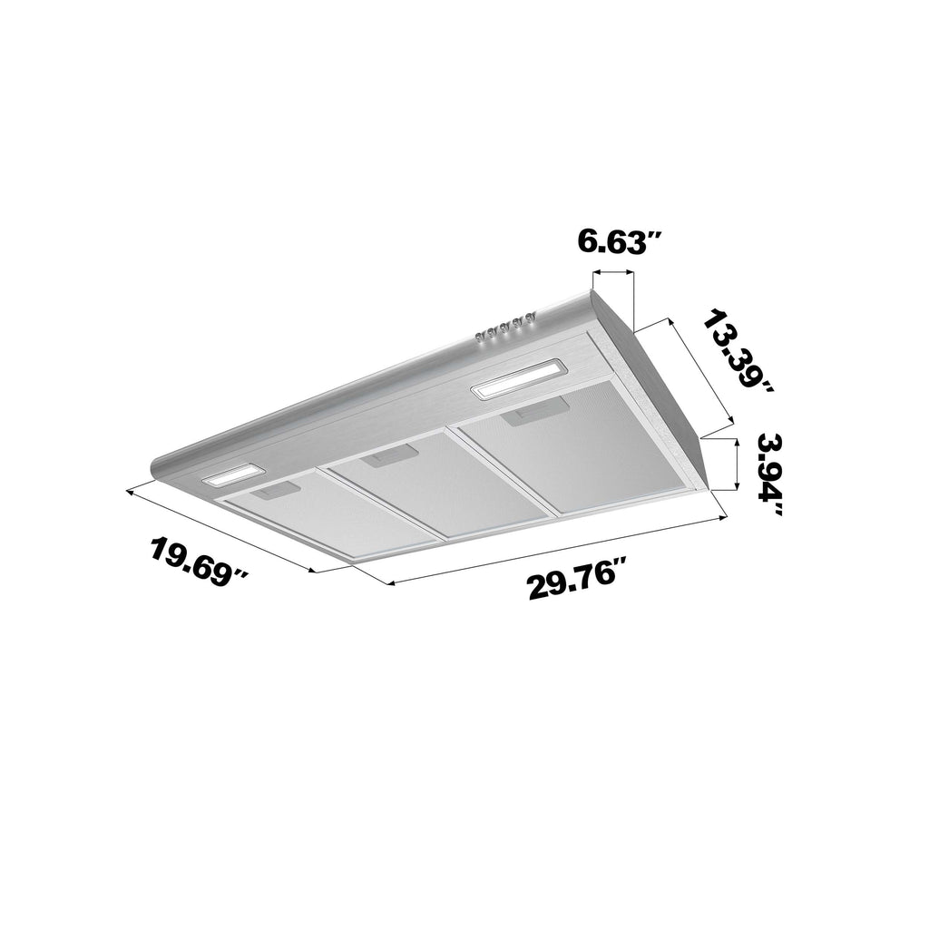 30 inch Stainless Steel Under Cabinet Range Hood V6879