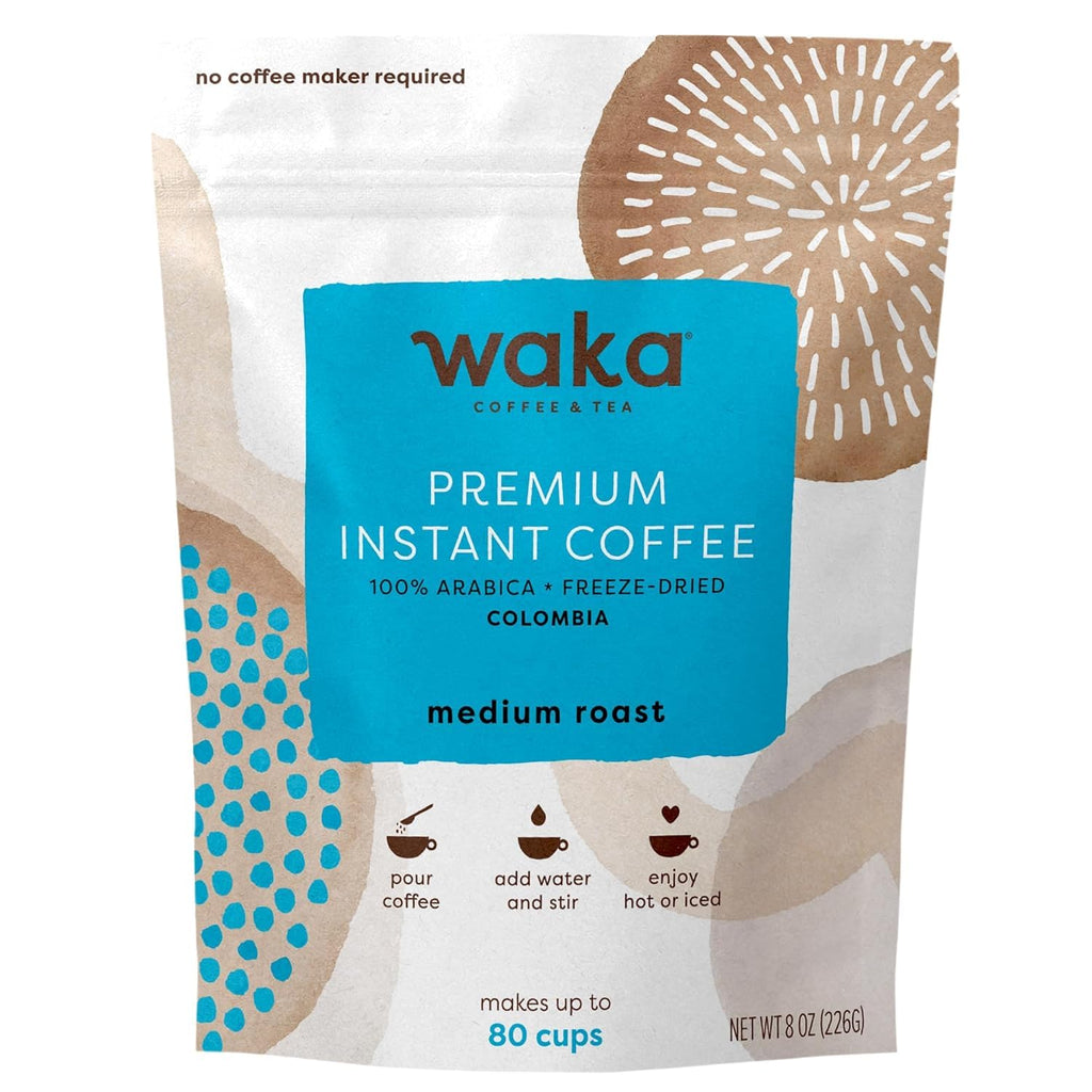 Instant Coffee, Colombian Medium Roast, 80 Cups, 8 oz Bag G675