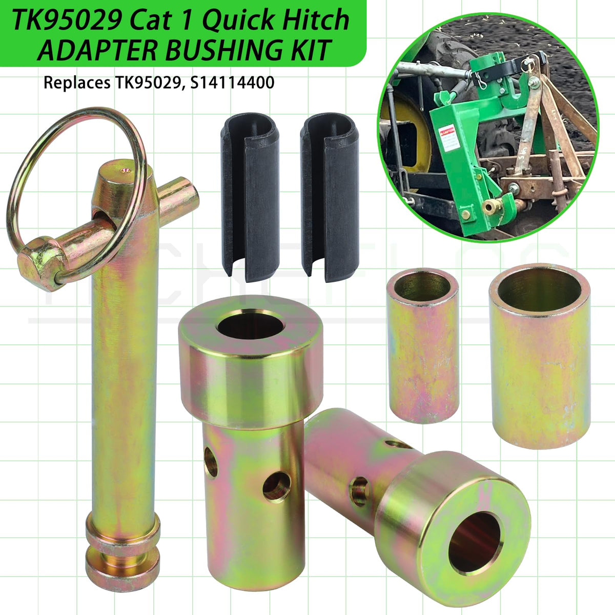 Cat 1 Quick Hitch Adapter Bushings Kit P542