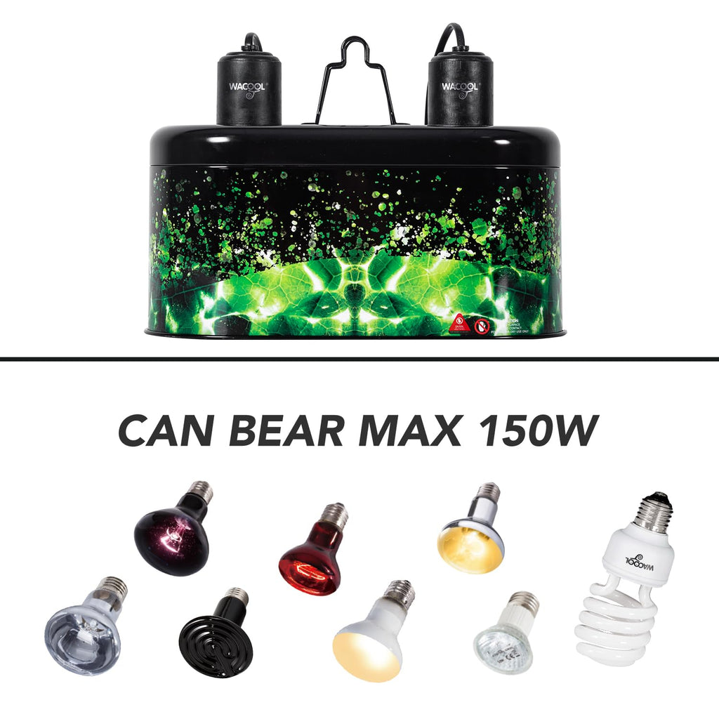 Reptile Dome Light Dual Fixture for 2 Light Bulbs Z32512