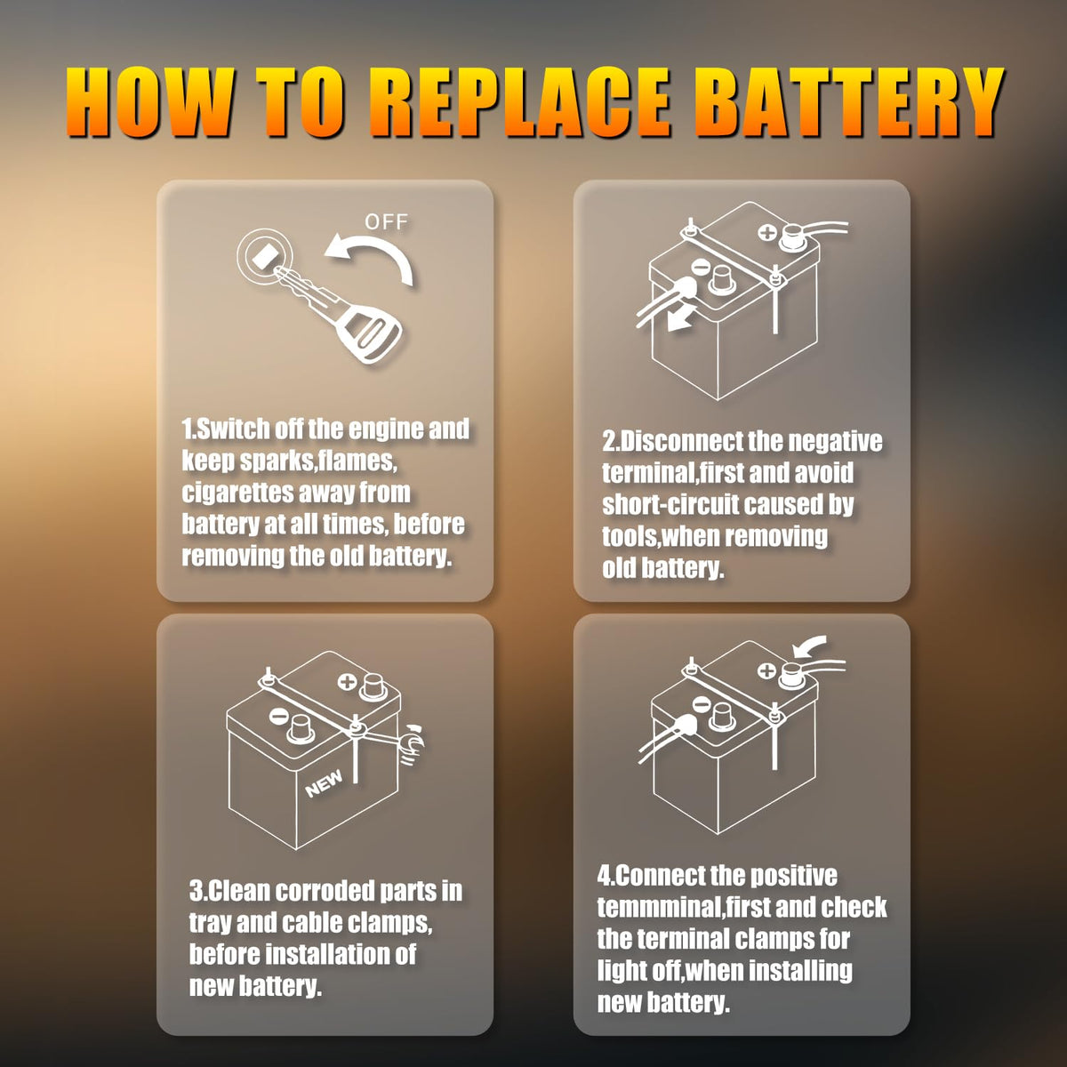 12.8V 60Ah 1100CCA Lithium Automotive Battery M5903