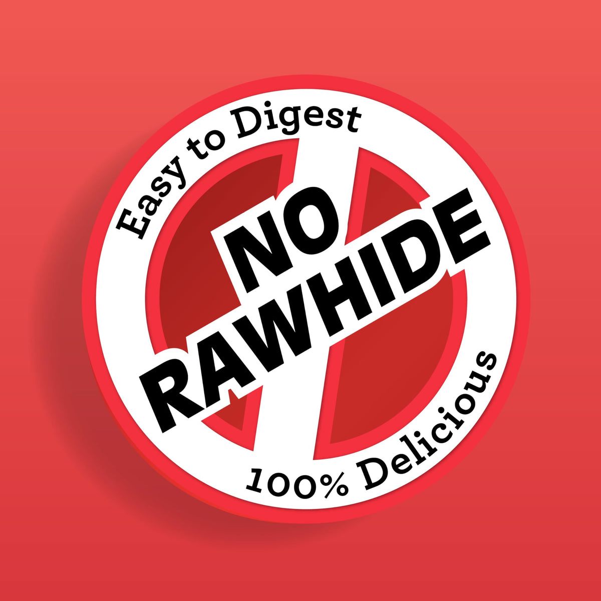 Rawhide-Free Dog Treats With Real Protein, 50 Count E284837