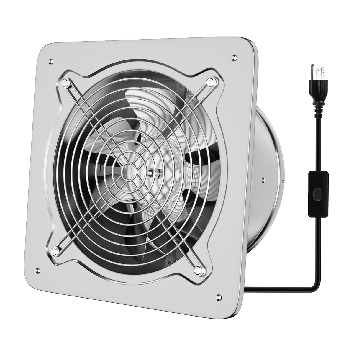 6 inch 308CFM Wall Mounted Exhaust Fan with Check Valve N72964