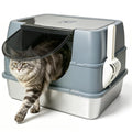 Stainless Steel Enclosed Litter Box T16590