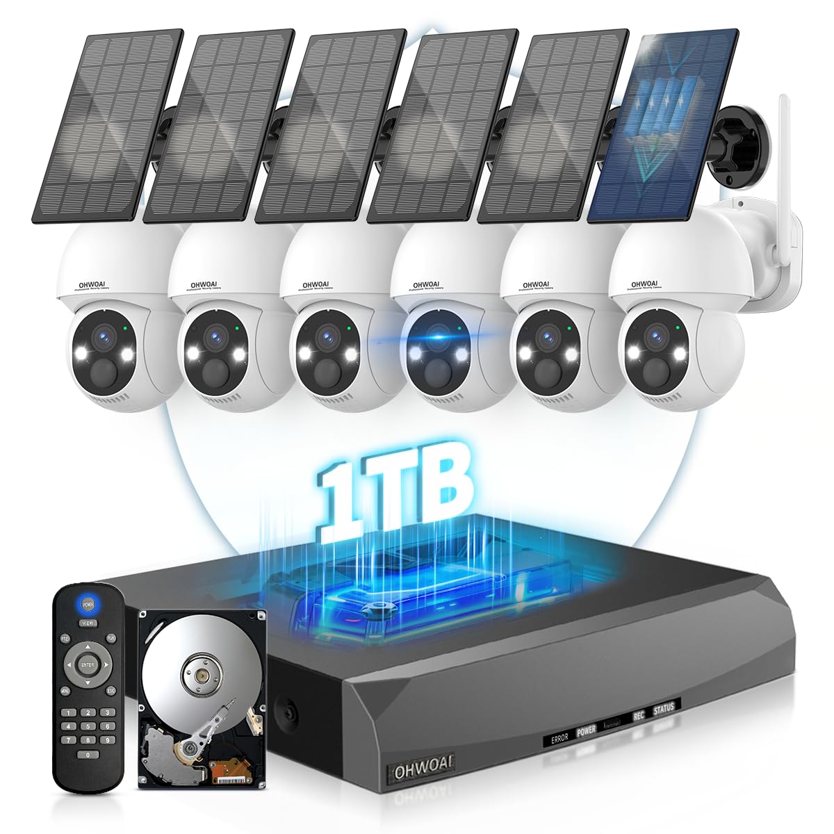 Solar Powered Wireless Security Camera System M4188