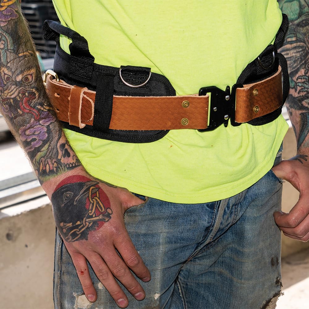Leather Tool Belt with Quick-Release Buckle Q8827