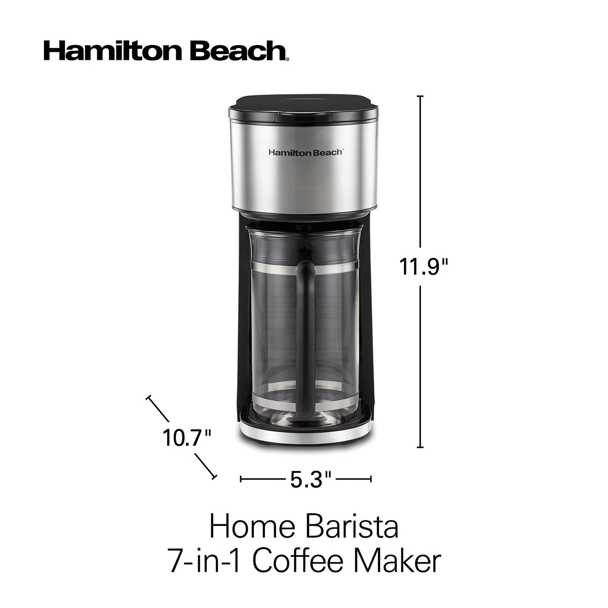 7-in-1 Coffee Maker with 6 Cup Carafe, Black Z147