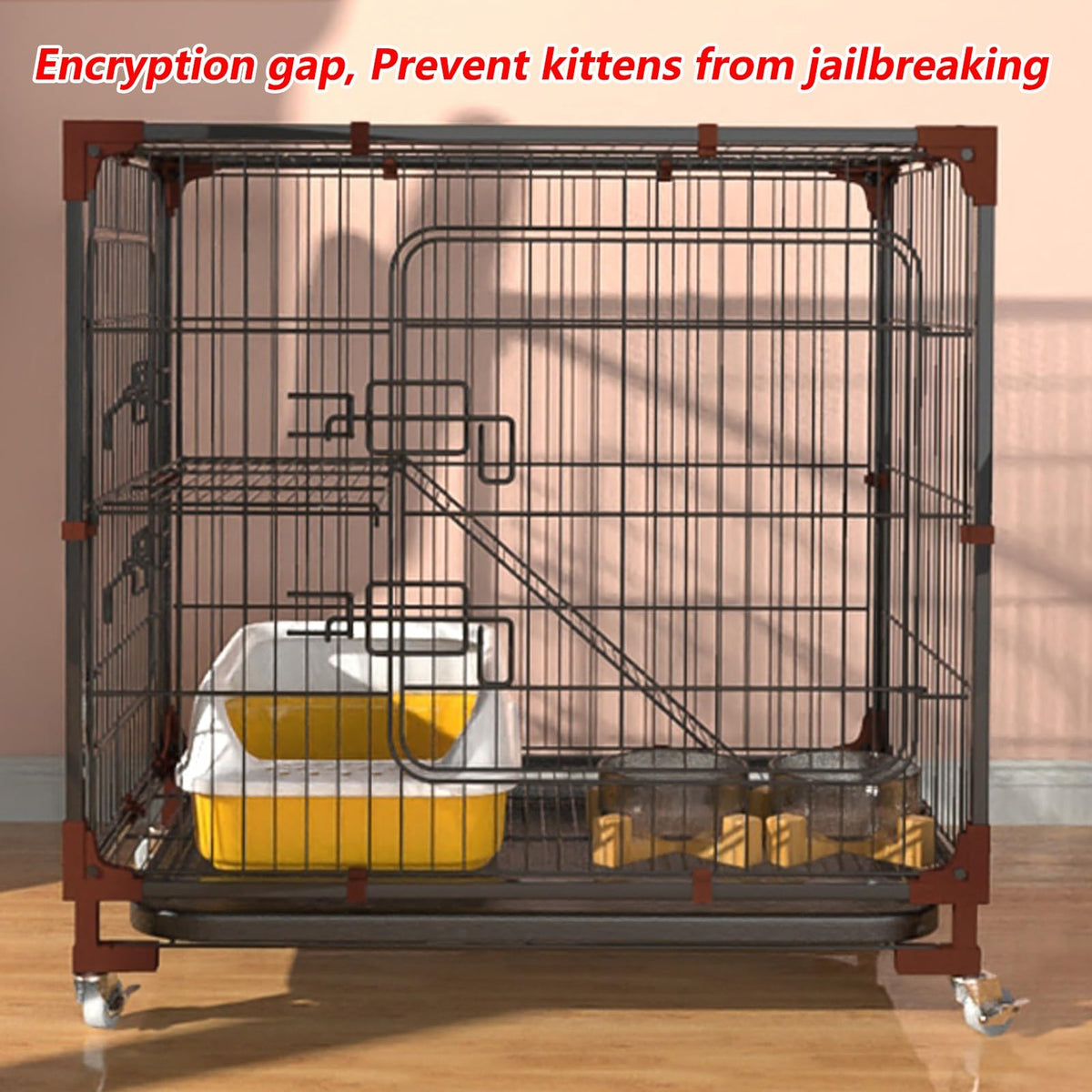 5-Tier Cat Cage with Wheels X234