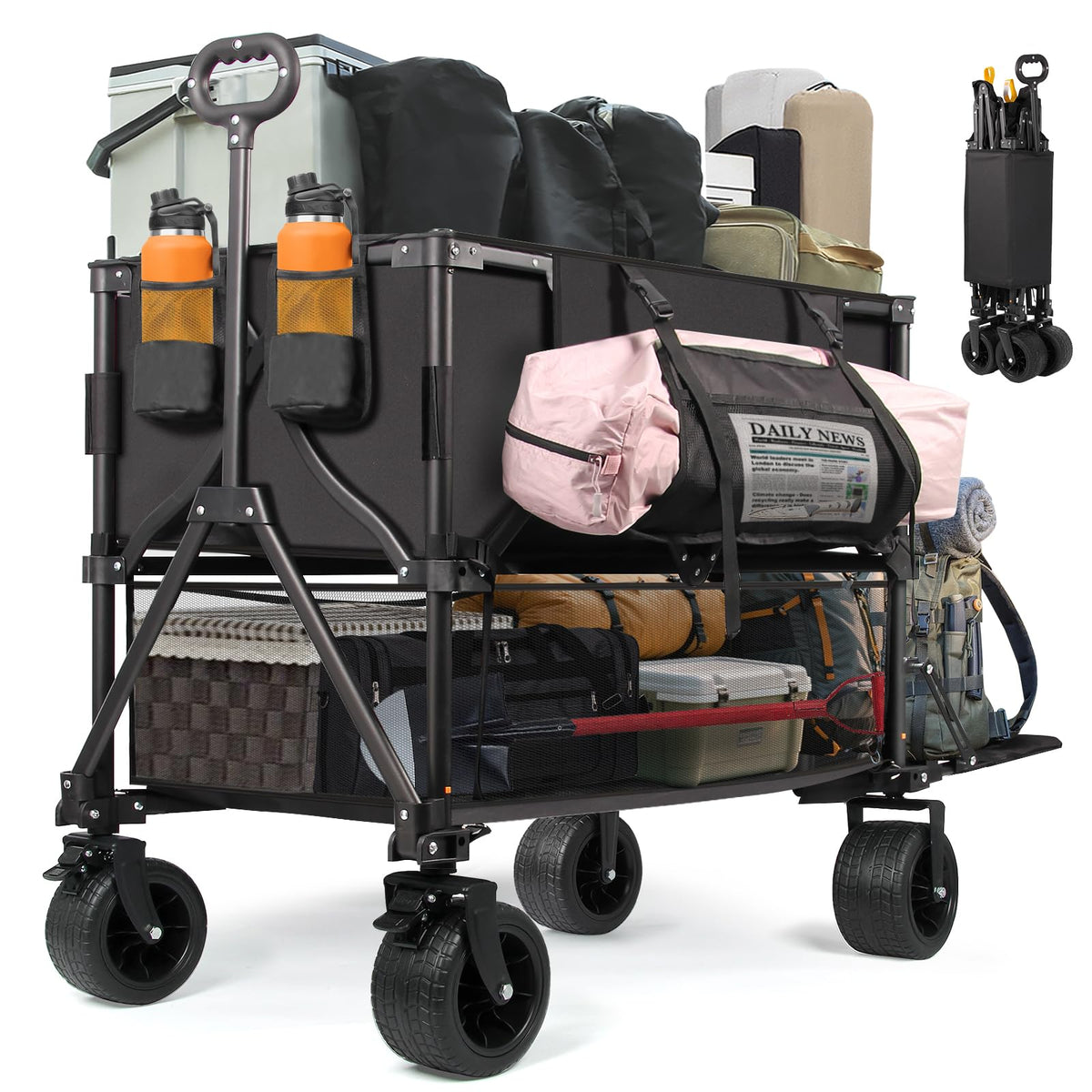 Heavy Duty Collapsible Double Decker Wagon Z16762