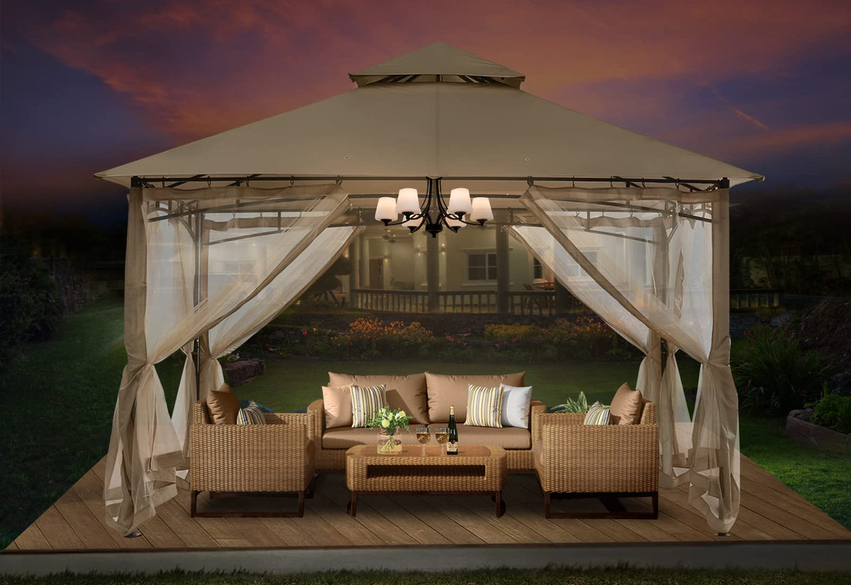 8x8 Gazebo with Mosquito Netting C556240