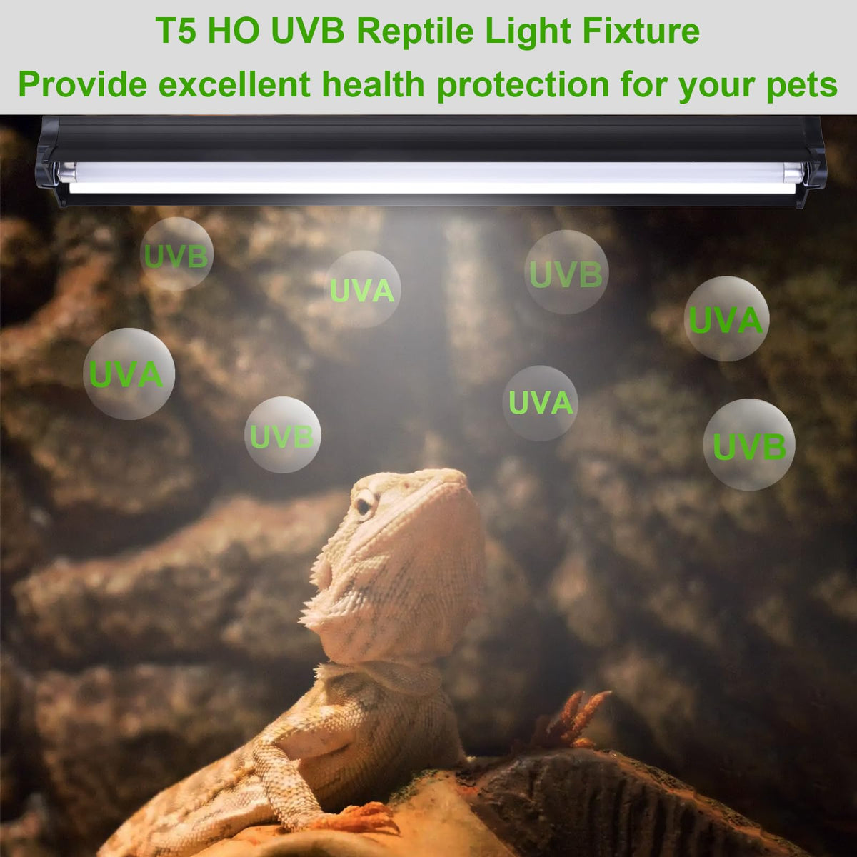 24W 22 Inch UVB Reptile Light Fixture O69835
