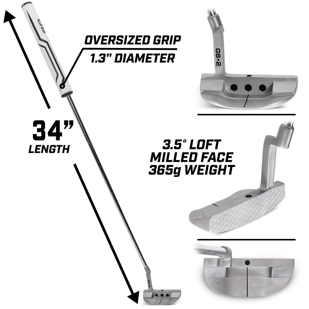 34” Right-Handed Mallet Putter with Milled Face K5853