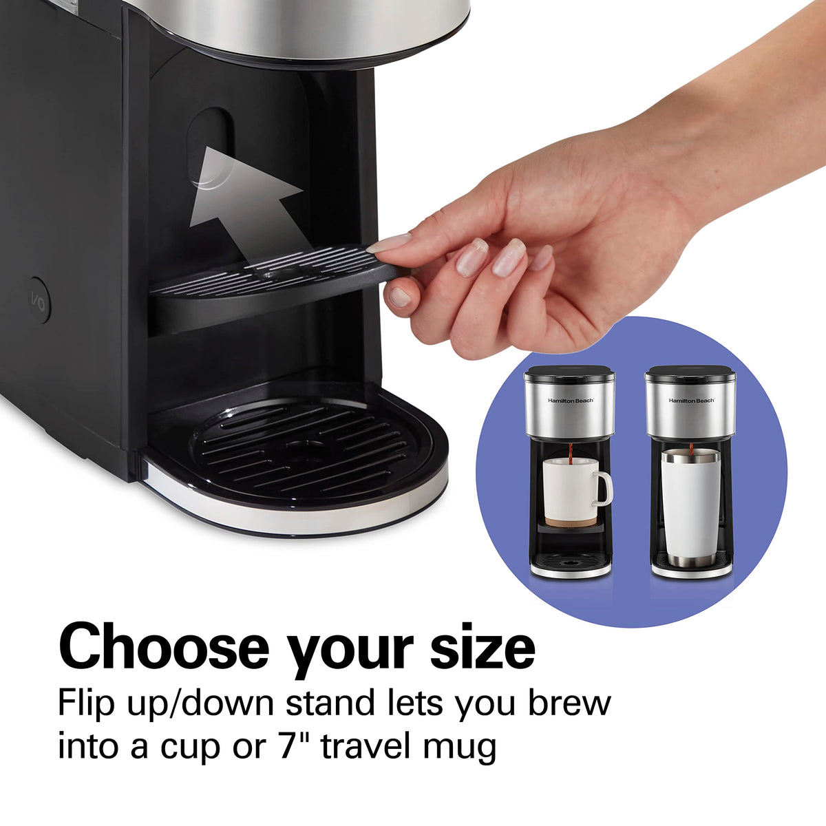 7-in-1 Coffee Maker with 6 Cup Carafe, Black Z147