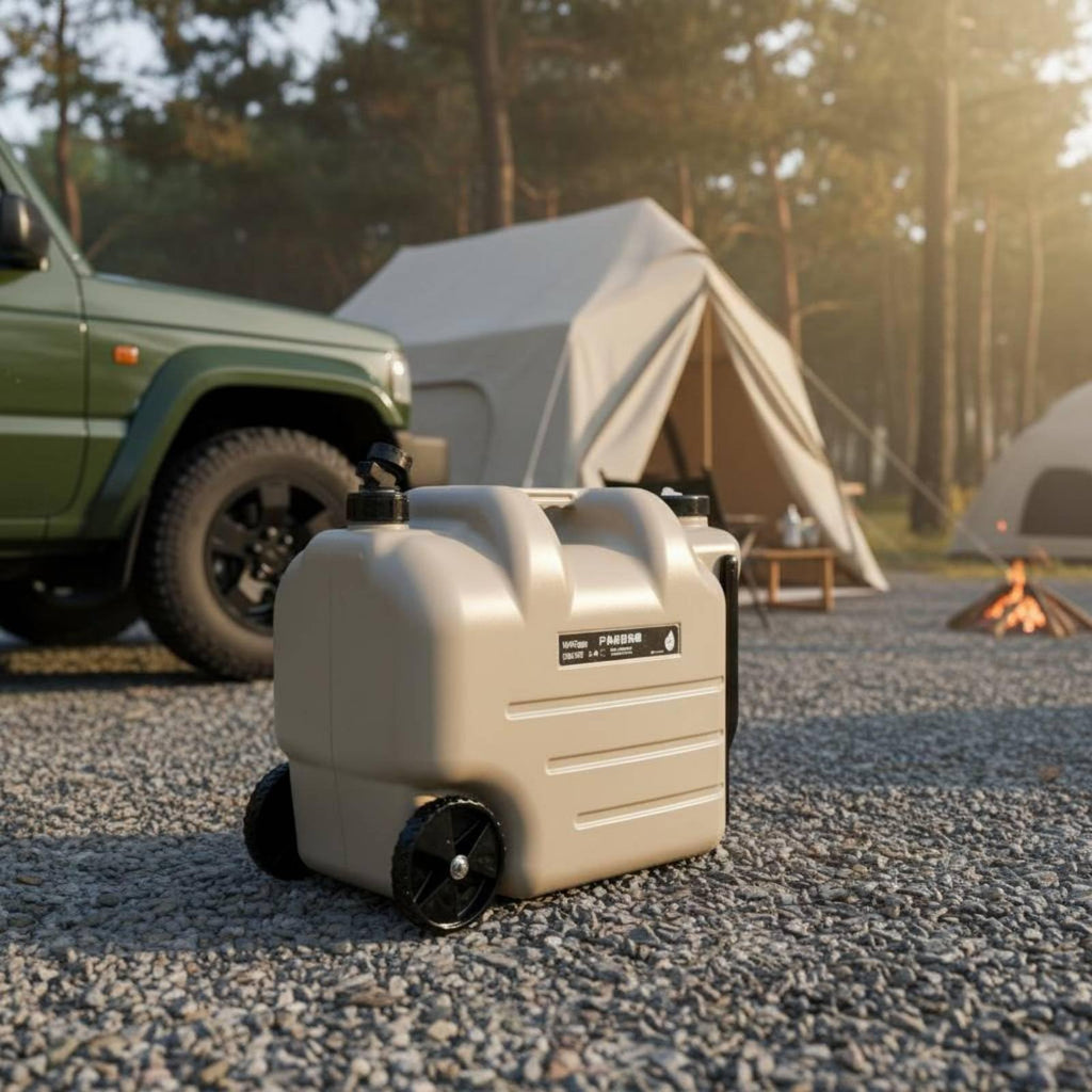 Portable Water Jug with Wheels and Built-In Tap E327279