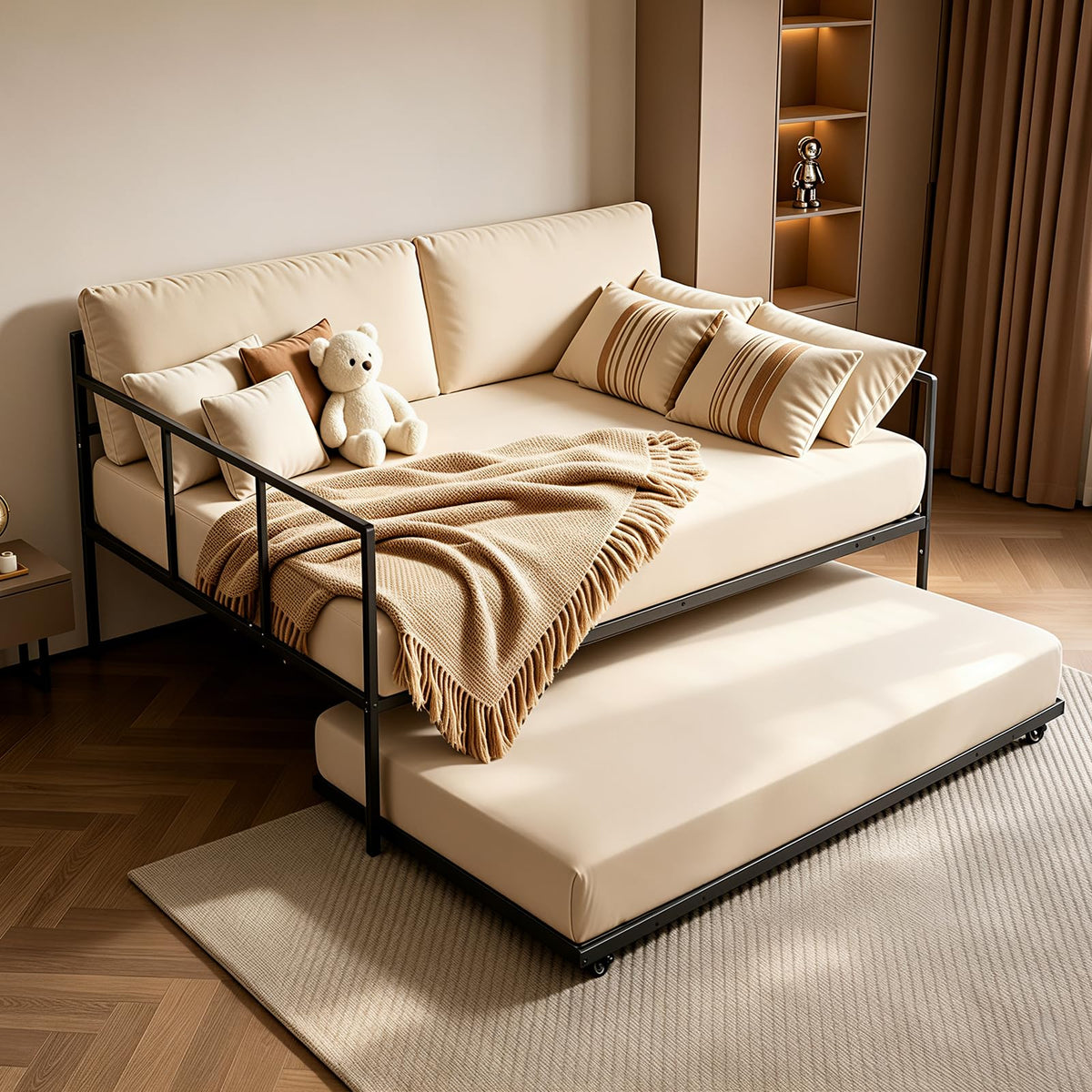 Full Size Daybed with Pop Up Trundle O151