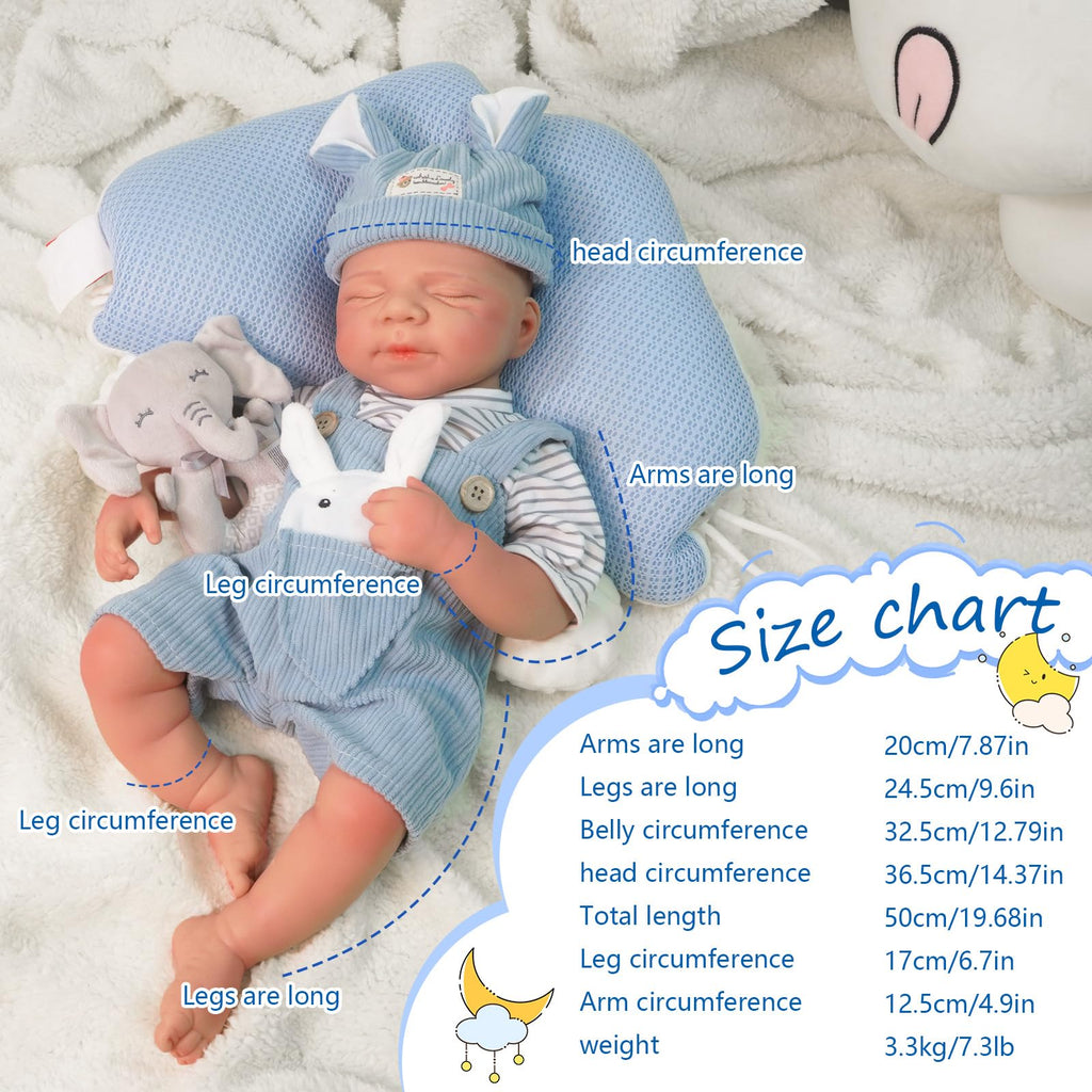 20 Inch Full Silicone Baby Doll C857